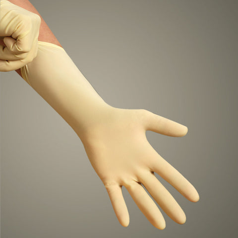 Long Cuff Latex Exam Gloves